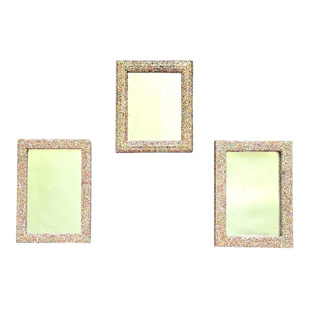Set of 3 Glittery picture frames